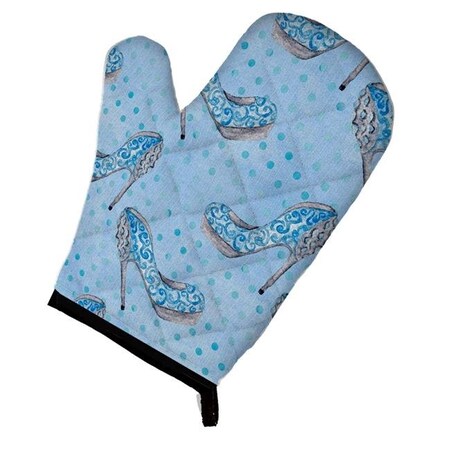 Carolines Treasures Carolines Treasures BB7554OVMT Watercolor Cinderella Shoe in Blue Oven Mitt BB7554OVMT
